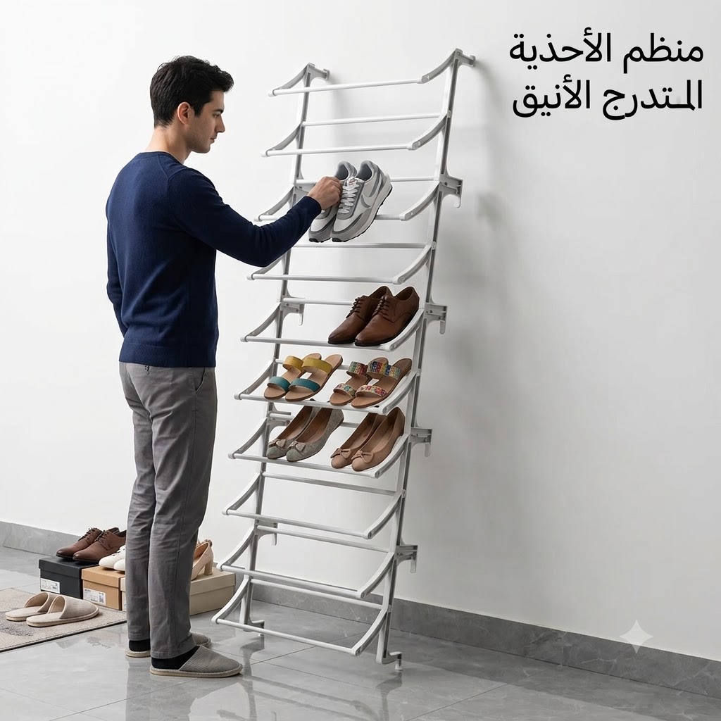 منظم الاحذيه المتدرج الانيق 