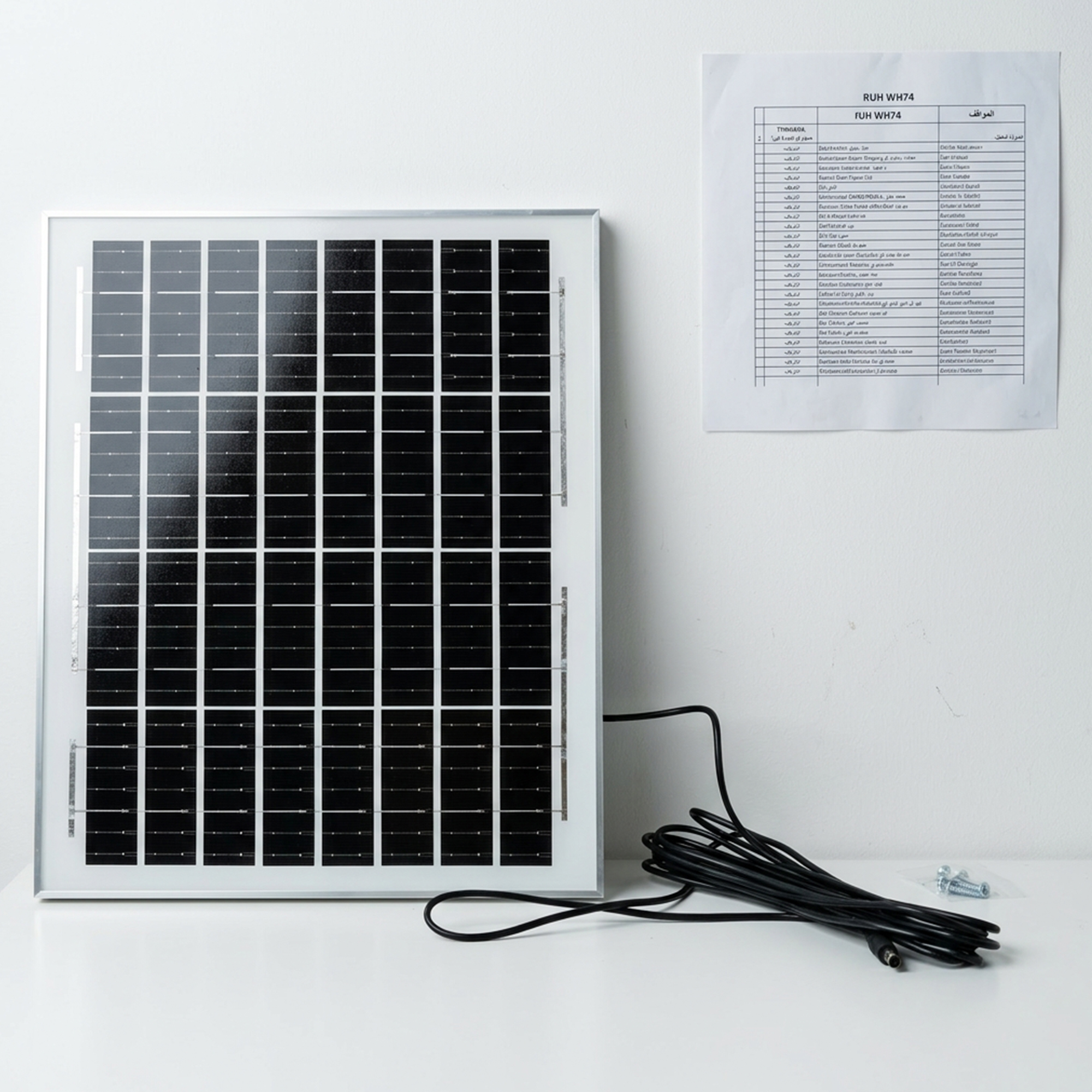 محطة طاقة شمسية محمولة مع 4 لمبات LED - الحل الأمثل للرحلات والطوارئ