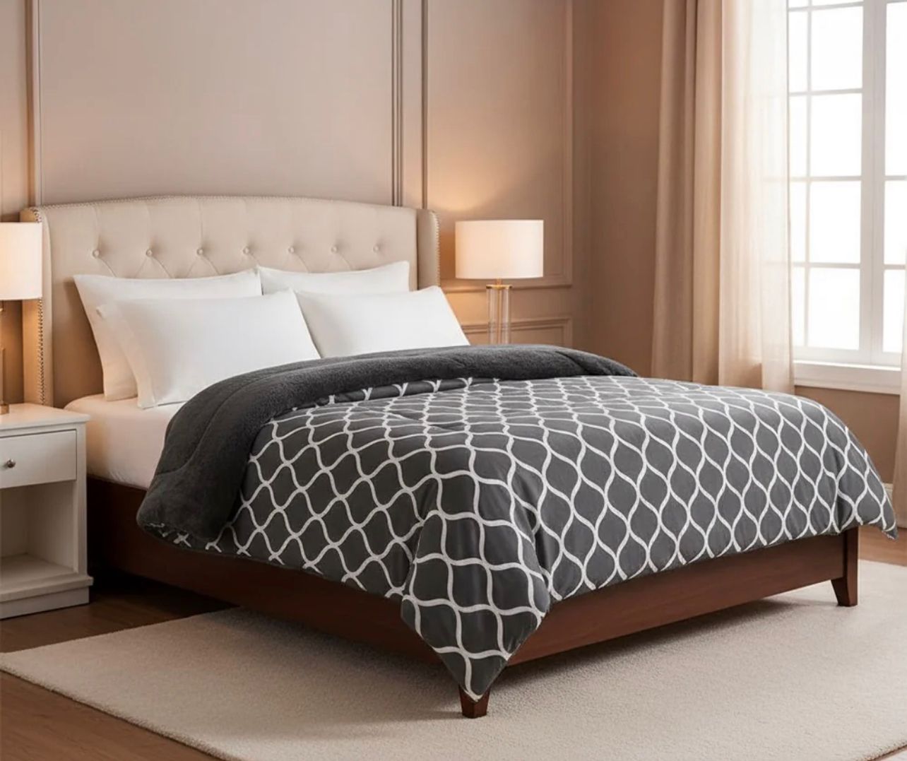 لحاف شتوي فرو  220 * 235 سم - 8