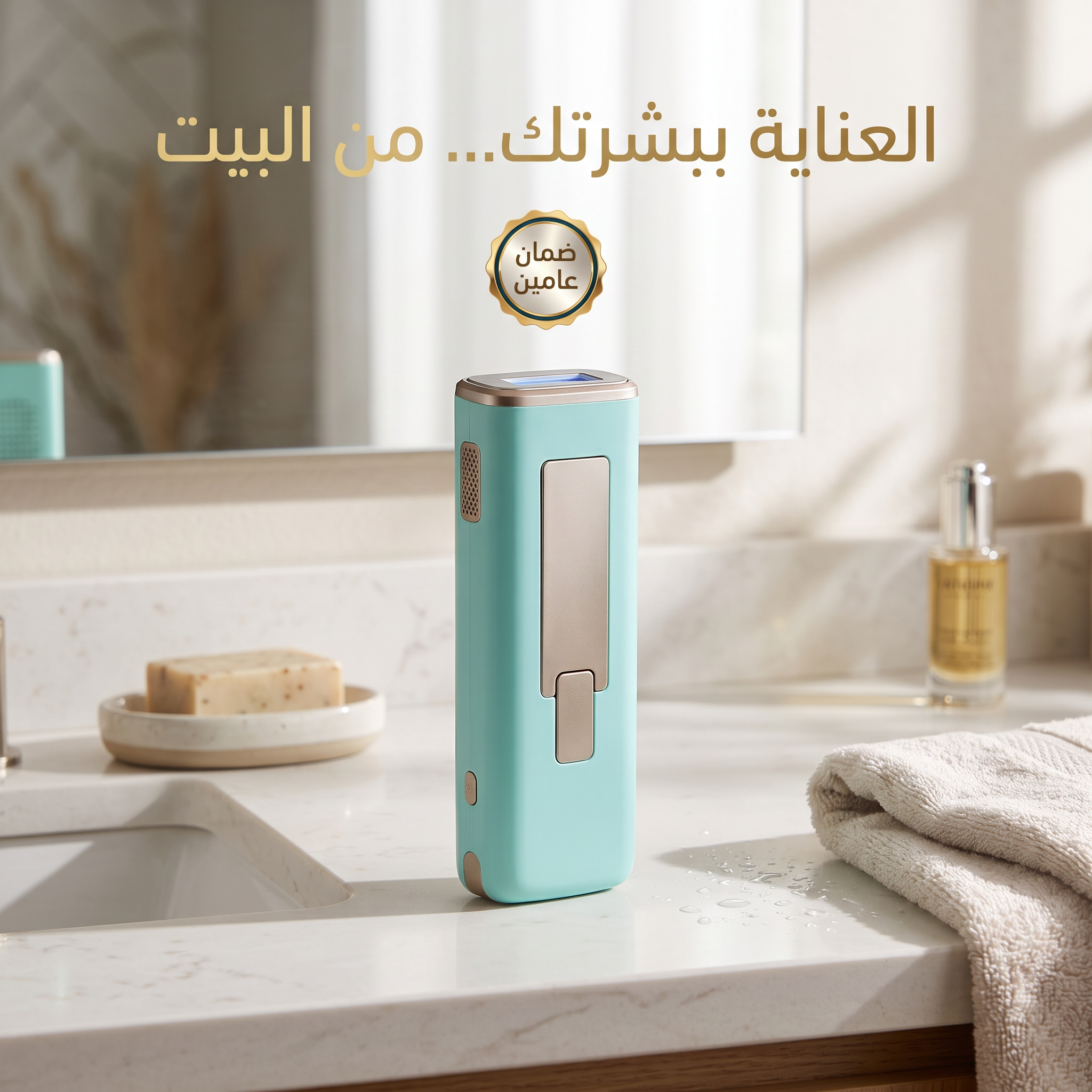 جهاز الليزر المنزلي المبرد IPL (ومضات لا محدودة مدى الحياة)-ضمان عامين