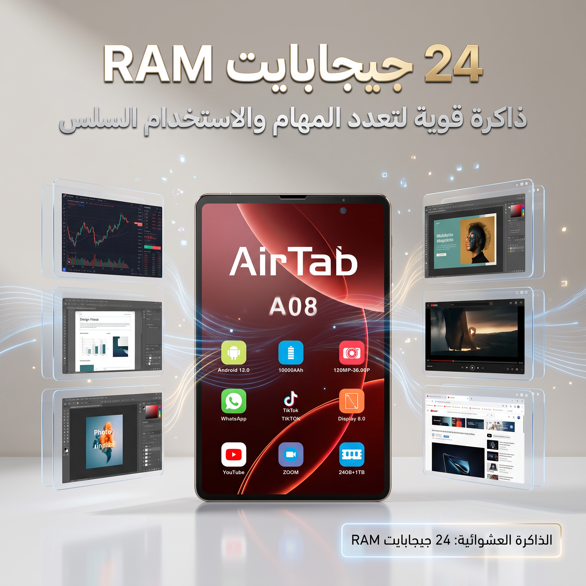 تابلت أير تاب A08 - متجر كروفيا - kroviaa